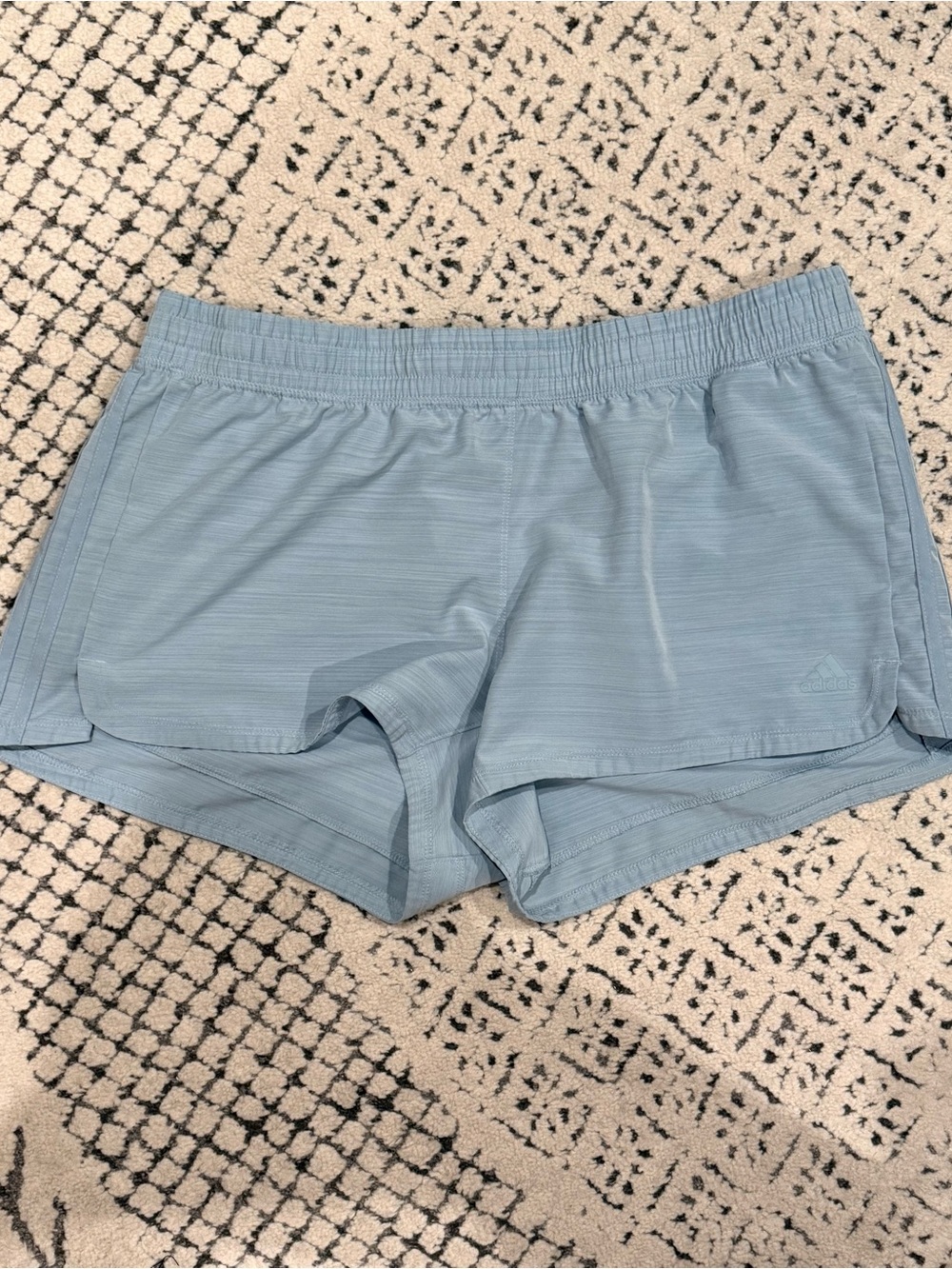 adidas Light Blue Athletic Running Shorts